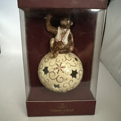 Villeroy & Boch Christmas Circus Monkey Ornament, Tea Light Holder VILLEROY & BOCH - KOEEK