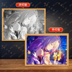 Anime Honkai: Star Rail Castorice Night Lamp Decor Light Picture Luminous Gift 07FC0E-D4 - KOEEK