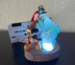 2024 Disney MICKEY MOUSE & GHOST Halloween Light-Up Ornament Lonesome Ghosts DISNEY - KOEEK