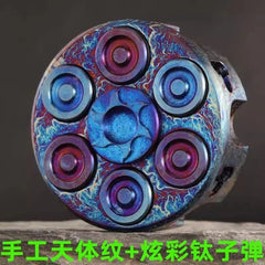 Titanium Hand Twisting Spinning Top Gyroscope EDC Fidget Bearing Spinner Toys 07FC0E-D4 - KOEEK