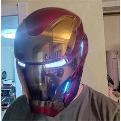US! 1:1 Wearable Friday Iron Man Mk50 Helmet COS Remote Touch Voice Control Gift 07FC0E-D4 - KOEEK