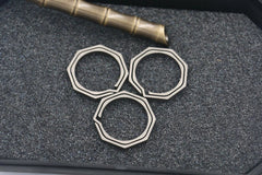 TC4 Titanium Outdoor Octagon EDC Key Ring Keychain Lightweight Hanging Buckle 07FC0E-D4 - KOEEK