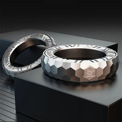 1PC Novel Irregular Fidget Ring EDC Stainless Steel Fidget Toy Stress Relief Toy 07FC0E-D4 - KOEEK