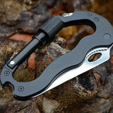 EDC Multi-Tool Carabiner Keychain Screwdriver Key Holder Outdoor Camping Hunting 07FC0E-D4 - KOEEK