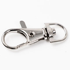 20pcs Metal Lobster Swivel Claw Clasp Hook Trigger Clip Buckle with Round D Ring 07FC0E-D4 - KOEEK