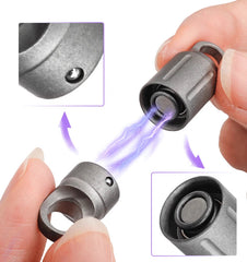 EDC 360 Degree Rotating Titanium Gimbal Keychain Car Keychains with Key Ring Hot 07FC0E-D4 - KOEEK