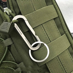 Titanium Alloy Multi EDC Keychain Carabiner Key Chain Backpack Hanging Buckle 07FC0E-D4 - KOEEK
