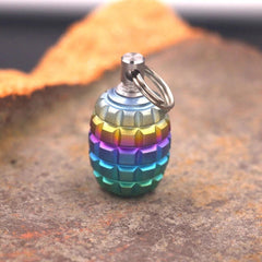 EDC Titanium Knife Lanyard Bead Parachute Cord Pendant with Clean Ear Wax Tool 07FC0E-D4 - KOEEK