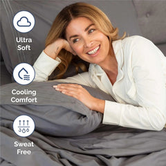 King Size 4 Piece Sheet Set - Comfy Breathable & Cooling Bed Sheets Set -Bedding 07FC0E-D4 - KOEEK