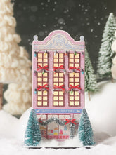 Anthropologie Light-Up Holiday Village Pink Blitzen Bakery Emily Taylor 2024 ANTHROPOLOGIE - KOEEK