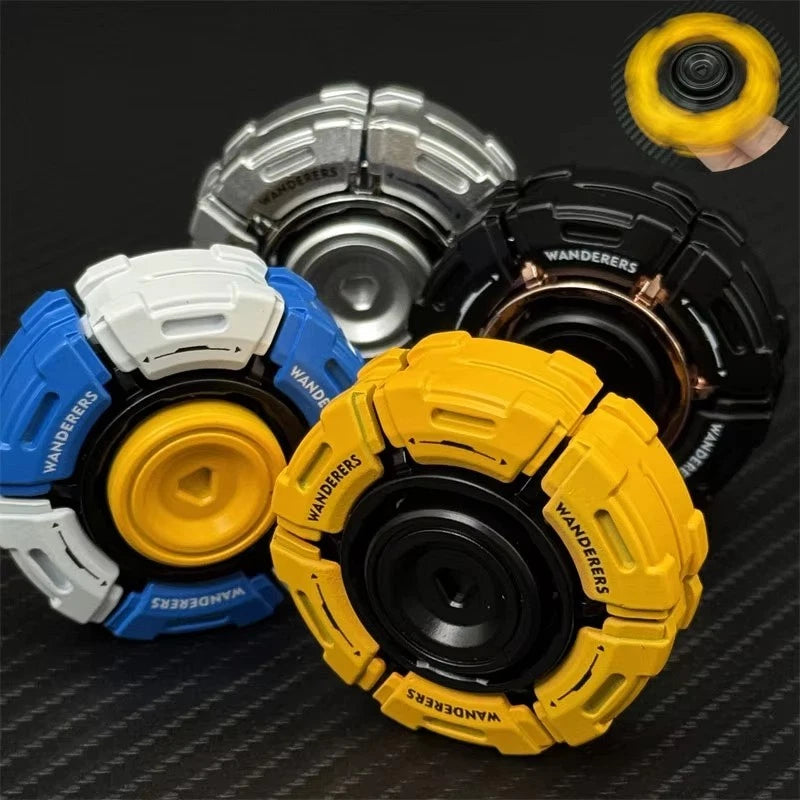 Future Mecha Style EDC Hand Spinner Zinc Alloy Silent Fidget Spinner Open Armor 07FC0E-D4 - KOEEK