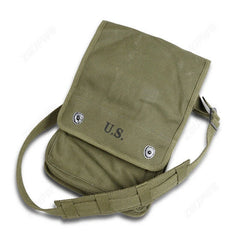 U.S. Military Army Green Map Case Canvas Tech Bag Pack Carry Pouch Shoulder Bag 07FC0E-D4 - KOEEK