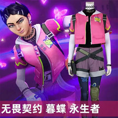 VALORANT Clove Cosplay Costume Outfit Women Game Dress Suit Backpack Handmade HANDMADE - KOEEK