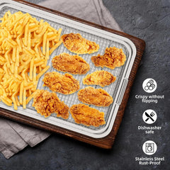 18.6×12.8oven-safe air fryer basketcomes with 30 sheets of baking paper 07FC0E-D4 - KOEEK