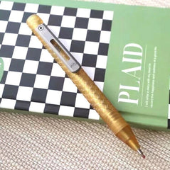 PEI Pen Titanium Ballpoint Pen Bolt Action Signature Writing Pocket Pen EDC Pen 07FC0E-D4 - KOEEK