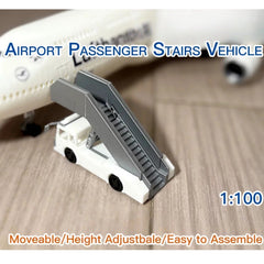 1/100 Airport Accessories Model Unassembled Passenger Stairs+Tugs+Luggage Cart 07FC0E-D4 - KOEEK