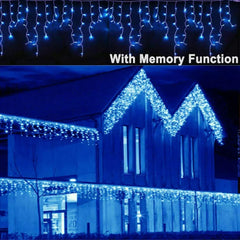 13~130ft Curtain Icicle Lights Wedding Party LED Fairy Christmas Indoor Outdoor 07FC0E-D4 - KOEEK