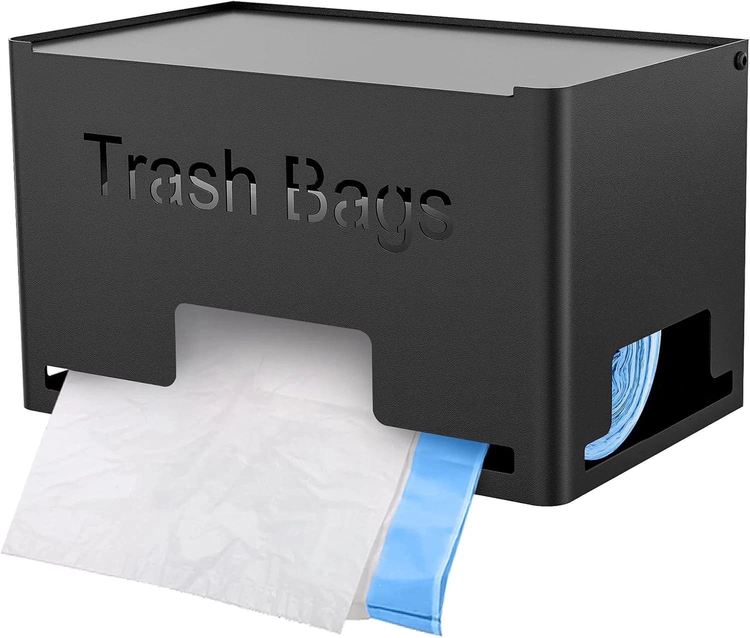 Large garbage bag holder dispenser, metal garbage bag dispenser reel holder 07FC0E-D4 - KOEEK