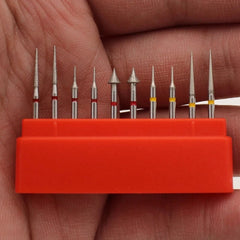 10pcs/1 Set Dental Diamond Burs Composite Polishing Kit For High Speed Handpiece 07FC0E-D4 - KOEEK