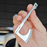 Mini Axe Hatchet Pocket Knife Camping Outdoor Hunting Tool Keychain EDC w Sheath 07FC0E-D4 - KOEEK