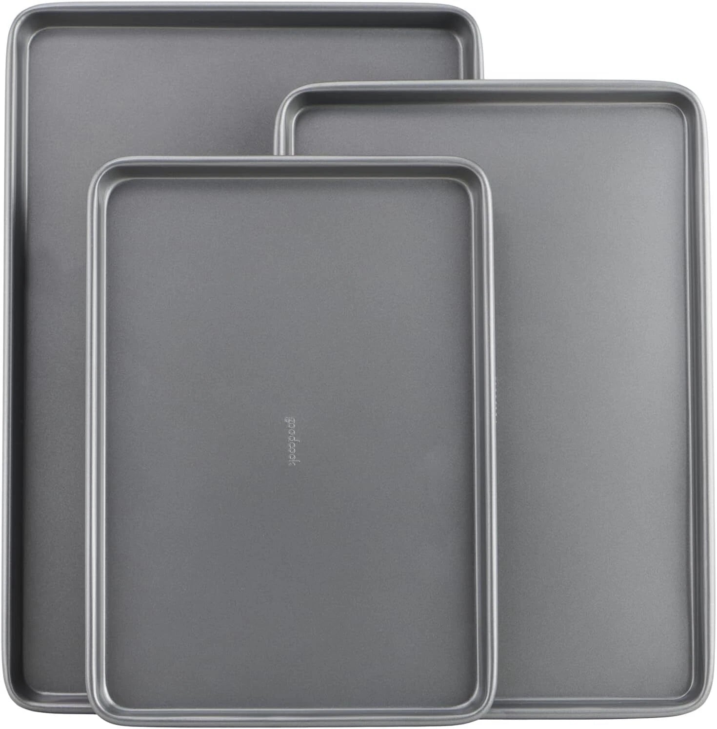 Everyday Nonstick Carbon Steel Baking Sheet Set, 3 Pack 07FC0E-D4 - KOEEK