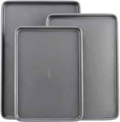 Everyday Nonstick Carbon Steel Baking Sheet Set, 3 Pack 07FC0E-D4 - KOEEK