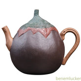 190ml Chinese Yixing Purple Clay Handcarved Eggplant Teapot Tea Infuser Kettle 07FC0E-D4 - KOEEK