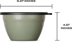 Stainless Steel Salad Bowl Kit 64oz, Mountain Sage, Comes with 2oz Mini Canister 07FC0E-D4 - KOEEK