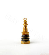 BLESSED BUDDHISM GILT PENDANT STUPA FOR HOLDING NECTAR PILLS & SUTRA = 07FC0E-D4 - KOEEK