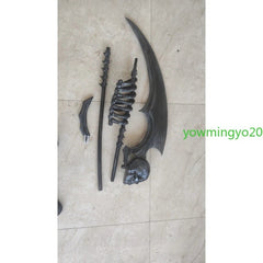 Halloween Funeral Style Cosplay Scythe Prop Large Costume Accessory Performance 07FC0E-D4 - KOEEK