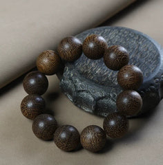 Vietnam Kyara Agarwood Bracelet 2.0mm Sinking Grade Unisex Mala Beads 07FC0E-D4 - KOEEK