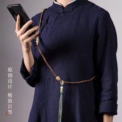 Bodhi Chinese Style Crossbody Phone Lanyard Anti Drop Anti Lost Mobile Strap 07FC0E-D4 - KOEEK