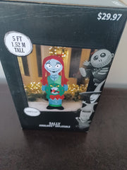 Nightmare Before Christmas 5' Sally Inflatable - Xmas Lights Up Skellington 07FC0E-D4 - KOEEK