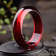 Exquisitely Chinese Retro Natural Amber Beeswax Bracelet Amulet Bangle Jewelry 07FC0E-D4 - KOEEK