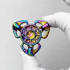 Personalized Hollow EDC Hand Spinner Exquisite Metal Fidget Spinner ADHD Toy 07FC0E-D4 - KOEEK