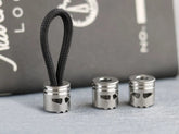 Titanium Piston Skull Knife Bead Key Parachute Cord DIY Pendant Lanyard EDC 07FC0E-D4 - KOEEK