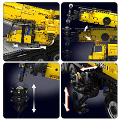new Mould King 17073 Engineering Crane Yellow Truck Building Block Remote Control MOULD KING - KOEEK