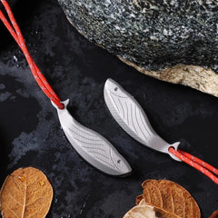 Titanium Safety Whistle Emergency Survival Whistle Necklace Outdoor Travel EDC 07FC0E-D4 - KOEEK