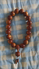 Taihang Cliff Cypress Burl Beads Bracelet Prayer Beads 20mm 19 Bead Strand 07FC0E-D4 - KOEEK