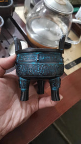 Bronze Tripod Bronze Ware Craftsmanship Home Wine Cabinet Display Office Ornamen 07FC0E-D4 - KOEEK
