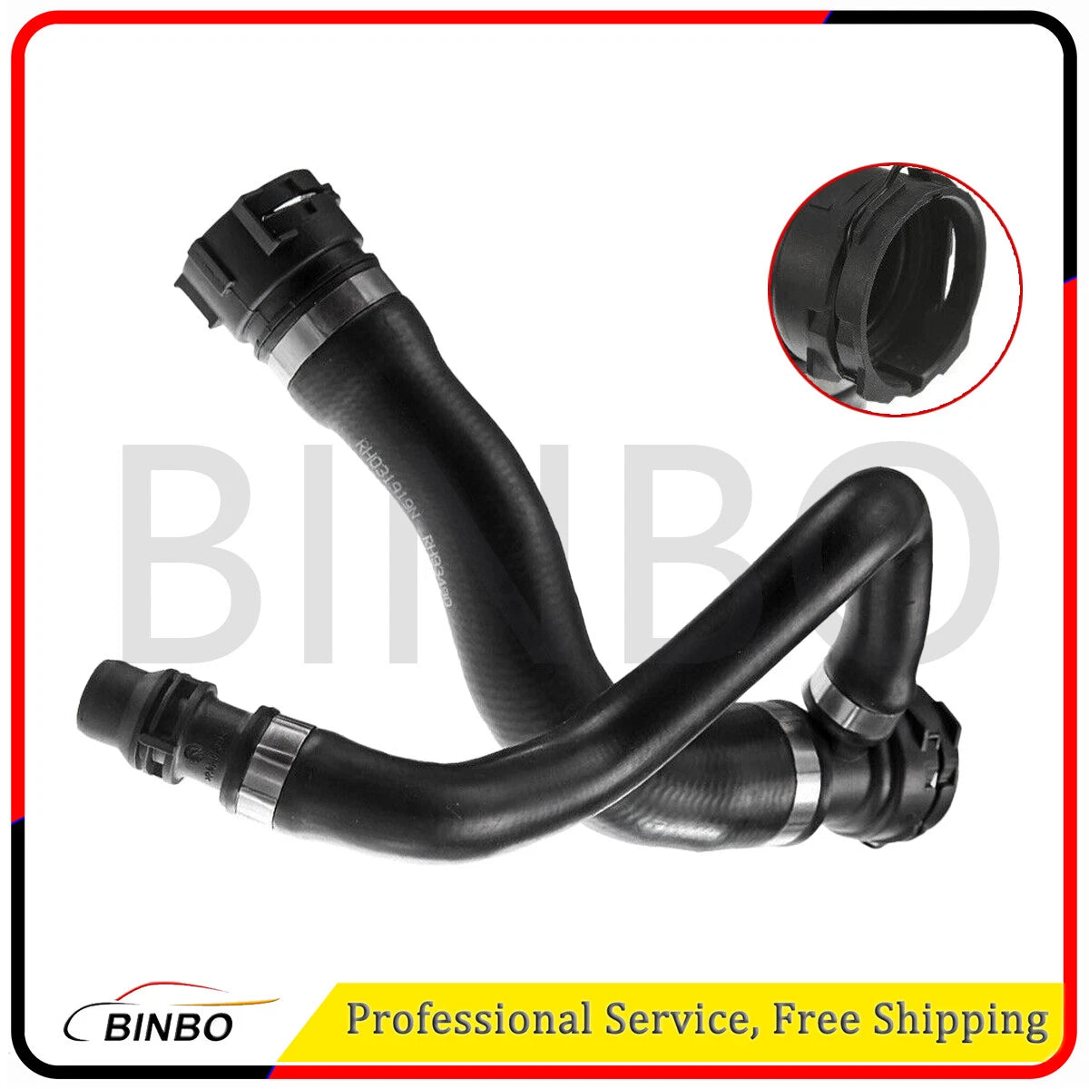 Radiator Hose Upper for BMW E70 X5 Series 2007-2010 17127593490 07FC0E-D4 - KOEEK