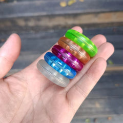 Amber PEI Material Fidget Slider Coin Adult EDC Sensory Toy Autism Anti Stress 07FC0E-D4 - KOEEK