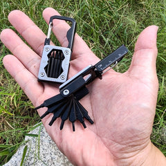 Bicycle Repair Tool Bicycle Keychain Multi-Function Folding 14 in 1 EDC Tools 07FC0E-D4 - KOEEK