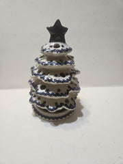 Boleslawiec Polish Pottery Luminary Christmas Tree Tea Light NIB Stand 10437☆ BOLESLAWIEC - KOEEK