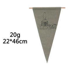 green Camp flag Vintage canvas flag camping equipment Camping and hanging flag 07FC0E-D4 - KOEEK