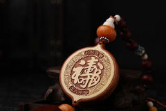 Mao Zedong Portrait Car Hanging Pendant Great Leader Amulet Rearview Mirror 07FC0E-D4 - KOEEK