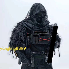 Black Industrial Retro Cotton Linen Cape Collar Shawl Natural Vintage Cosplay 07FC0E-D4 - KOEEK