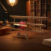 1:48 Copper WWI Fokker Dr.I Triplane Fighter DIY Assembly Aircraft Model 07FC0E-D4 - KOEEK