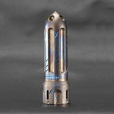 Hand Carved Titanium Waterproof Box Pill Case Storage Tank Portable Outdoor EDC 07FC0E-D4 - KOEEK