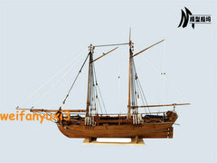 AXEL THROSEN 1810 1/72 400mm 15.8" Norwegian Navy Gunboat Wooden Model Ship Kit 07FC0E-D4 - KOEEK